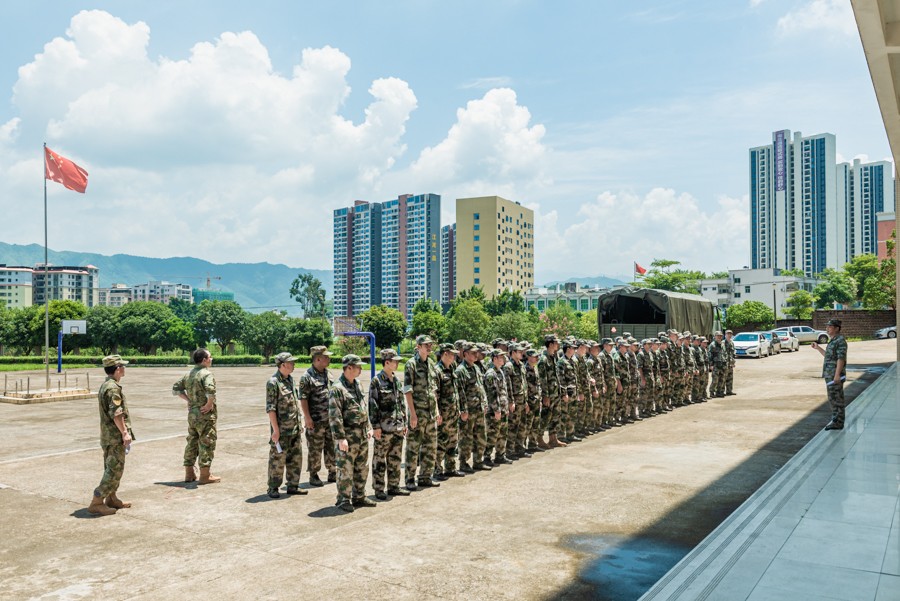 广东连平:战高温 民兵砺兵忙