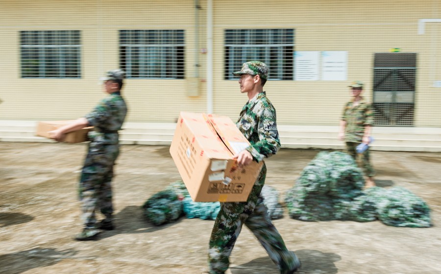 广东连平:战高温 民兵砺兵忙