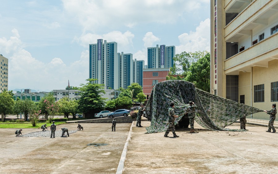 广东连平:战高温 民兵砺兵忙